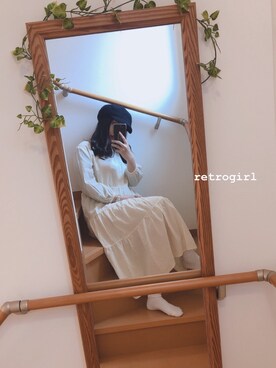「アイテム（キャスケット）」を使った、mikiさん（レディース・167cm・10代）の春コーディネート