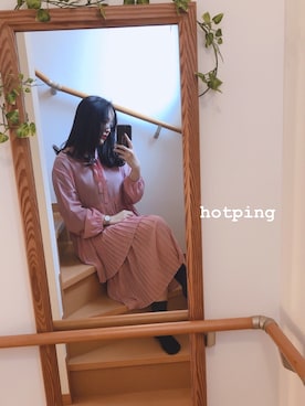 「hotping」｜「アイテム（ワンピース/ドレス）」を使った、mikiさん（レディース・167cm）の春コーディネート