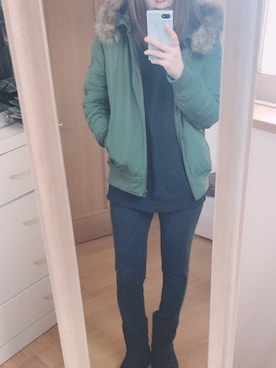 9632さん(レディース・159cm)の冬コーディネート