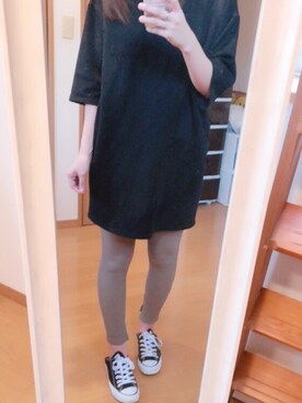 「Avail（アベイル）のアイテム（レギンス/スパッツ）」を使った、９６３２さん（レディース・159cm）の秋コーディネート