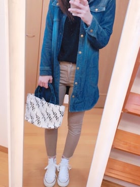 ９６３２さん（レディース・159cm）の冬コーディネート