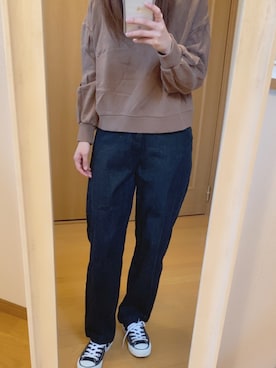 「reca（レカ）のアイテム（パーカー）」を使った、９６３２さん（レディース・159cm）の秋コーディネート