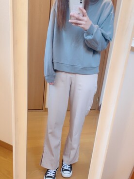 「reca（レカ）のアイテム（パーカー）」を使った、９６３２さん（レディース・159cm）の秋コーディネート