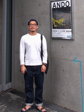 「STREAM TRAIL（ストリームトレイル）のアイテム（ニットキャップ/ビーニー）」を使った、tsungpinlinさん（メンズ・166cm）の秋コーディネート