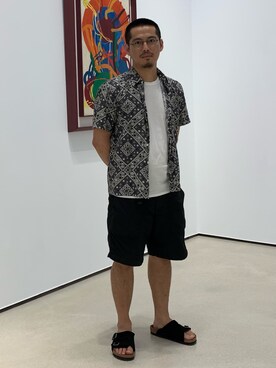 「soe（ソーイ）のアイテム（シャツ/ブラウス）」を使った、tsungpinlinさん（メンズ・166cm）の春コーディネート