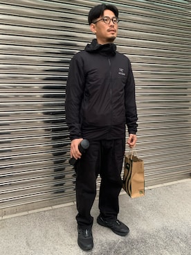 「ARC'TERYX（アークテリクス）のアイテム（ブルゾン）」を使った、tsungpinlinさん（メンズ・166cm）の春コーディネート