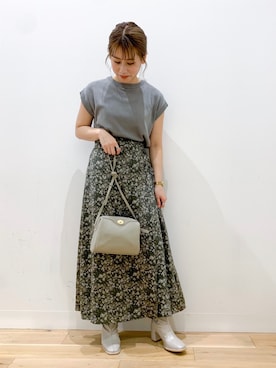 「SENSE OF PLACE by URBAN RESEARCH（センスオブプレイスバイアーバンリサーチ）のアイテム（ブーツ）」を使った、そたえりさん（レディース・155cm）の夏コーディネート