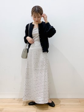 「SENSE OF PLACE by URBAN RESEARCH（センスオブプレイスバイアーバンリサーチ）のスクエアトウVカットフラットシューズ（その他シューズ）」を使った、そたえりさん（レディース・155cm）の秋コーディネート