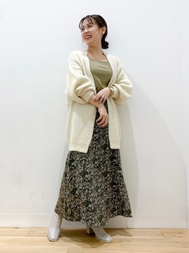 「アイテム（タンクトップ）」を使った、そたえりさん（レディース・155cm）の秋コーディネート