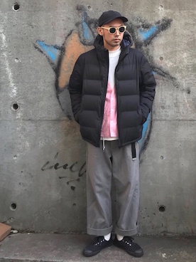 ぼんじりさん（メンズ・179cm）の冬コーディネート