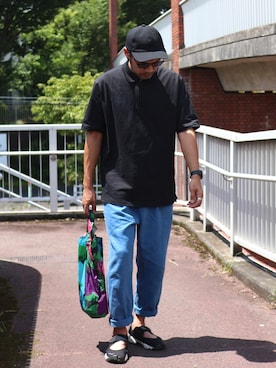 ぼんじりさん（メンズ・179cm）の夏コーディネート