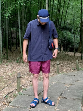 「CASIO(カシオ)のアイテム」を使った、ぼんじりさん(メンズ・179cm)の夏コーディネート