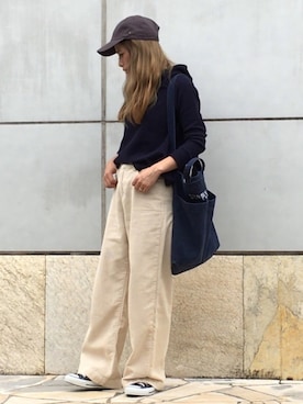 「Suppleのアイテム」を使った、yumiさん（レディース・155cm）の秋コーディネート