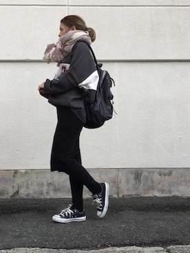 「Dieu（ディユウ）のアイテム」を使った、yumiさん（レディース・155cm）の冬コーディネート