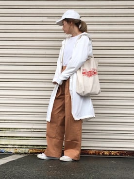 「 チノパン」｜yumiさん（レディース・155cm）の春コーディネート