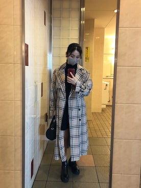 「MOUSSY（マウジー）のアイテム（トレンチコート）」を使った、nenさん（レディース・155cm）の春コーディネート