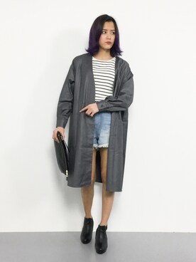 「AZUL ENCANTO（アズールエンカント）のアイテム（シャツ/ブラウス）」を使った、NOZOMI🌹さん（レディース・158cm）の春コーディネート