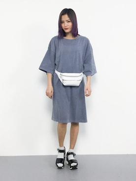 「niko and...（ニコアンド）のアイテム（チュニック）」を使った、NOZOMI🌹さん（レディース・158cm）の春コーディネート