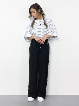 「EMODA」｜「アイテム（スラックス）」を使った、NOZOMI🌹さん（レディース・158cm）の春コーディネート