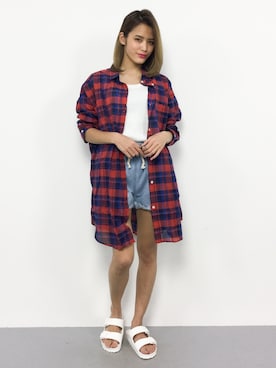「Ungrid（アングリッド）のウォッシュワッフルタンクトップ（タンクトップ）」を使った、NOZOMI🌹さん（レディース・158cm）の春コーディネート