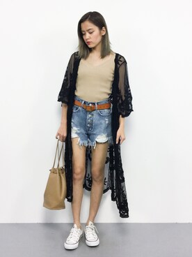 NOZOMI🌹さん(レディース・158cm)の夏コーディネート