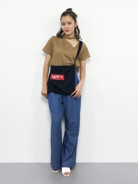 「gilet（ジレ）のアイテム」を使った、NOZOMI🌹さん（レディース・158cm）の夏コーディネート