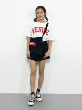 「gilet（ジレ）のアイテム」を使った、NOZOMI🌹さん（レディース・158cm）の夏コーディネート