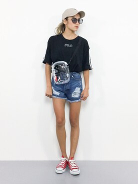 NOZOMI🌹さん（レディース・158cm）の夏コーディネート