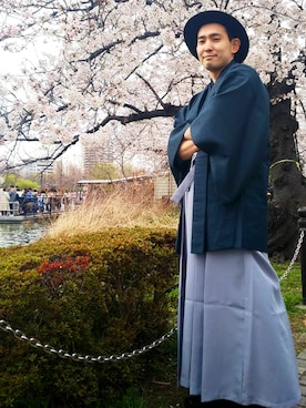 「花見コーデ」｜「アイテム（その他アウター）」を使った、masaさん（メンズ・165cm）の春コーディネート