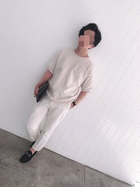 「UNITED ARROWS（ユナイテッドアローズ）のアイテム（クラッチバッグ）」を使った、あかさんさん（メンズ・165cm）の秋コーディネート
