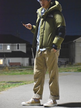 「ct70」｜「アイテム（ダウンジャケット/コート）」を使った、KOUYAさん（メンズ・178cm）の冬コーディネート