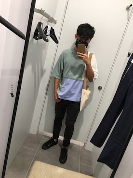 「拼接」｜Roy CCCさん（メンズ・171cm）の夏コーディネート