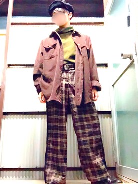 「apres jour（アプレジュール）のアイテム（パンツ）」を使った、Sotaさん（メンズ・160cm）の春コーディネート