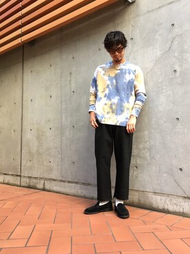 「URBAN RESEARCH Sonny Label（アーバンリサーチサニーレーベル）のアイテム（スウェット）」を使った、takuroさん（メンズ・178cm）の夏コーディネート