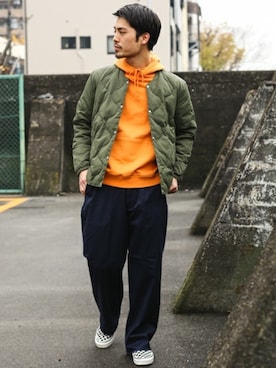 「URBAN RESEARCH Sonny Label（アーバンリサーチサニーレーベル）のアイテム（ダウンジャケット/コート）」を使った、takuroさん（メンズ・178cm）の冬コーディネート