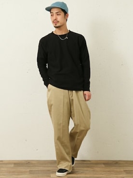 「URBAN RESEARCH Sonny Label（アーバンリサーチサニーレーベル）のアイテム（チノパンツ）」を使った、takuroさん（メンズ・178cm）の春コーディネート