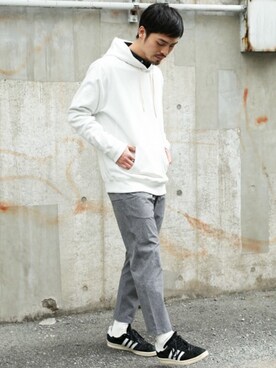 「URBAN RESEARCH Sonny Label（アーバンリサーチサニーレーベル）のアイテム（スニーカー）」を使った、takuroさん（メンズ・178cm）の春コーディネート