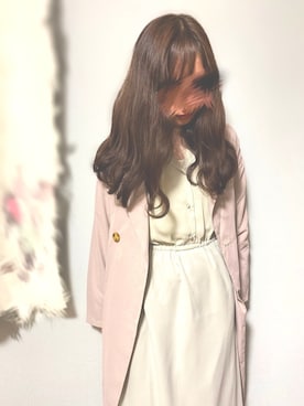 「AS KNOW AS plus（アズノゥアズプラス）のアイテム（トレンチコート）」を使った、Sanyon さん（レディース・160cm）の春コーディネート