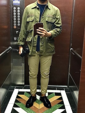 「Alpha Industries（アルファインダストリーズ）のアイテム（トップス）」を使った、Kさん（メンズ・169cm）の秋コーディネート