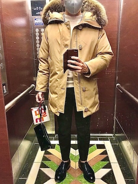 「C＋（シープラス）のアイテム」を使った、Kさん（メンズ・169cm）の冬コーディネート