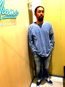 「diesel denim」｜kubooooooooさん（メンズ・169cm）の夏コーディネート