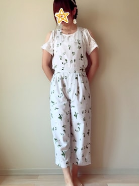 「NICE CLAUP（ナイスクラップ）のアイテム（サロペット/オーバーオール）」を使った、MaSuMiさん（レディース・163cm）の春コーディネート