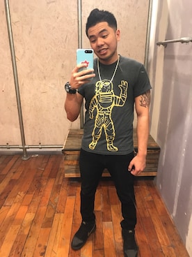 「BDG（ビーディージー）のアイテム」を使った、Jason Digalさん（メンズ・165cm）の春コーディネート