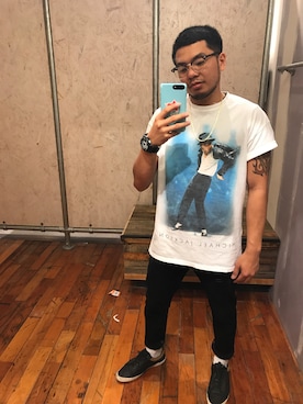 「BDG（ビーディージー）のアイテム」を使った、Jason Digalさん（メンズ・165cm）の春コーディネート