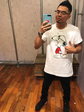 「BDG（ビーディージー）のアイテム」を使った、Jason Digalさん（メンズ・165cm）の春コーディネート