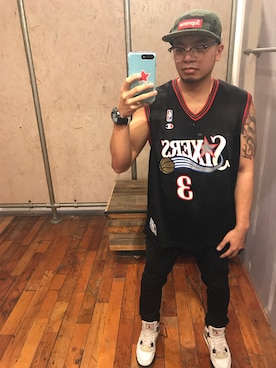「BDG（ビーディージー）のアイテム」を使った、Jason Digalさん（メンズ・165cm）の春コーディネート