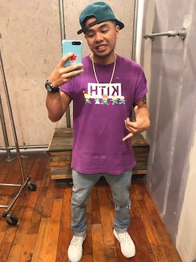 「BDG（ビーディージー）のアイテム」を使った、Jason Digalさん（メンズ・165cm）の夏コーディネート