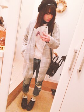 あおみさん（レディース・158cm）の冬コーディネート