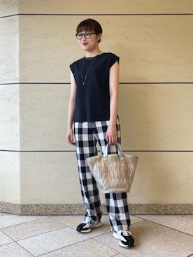 今村　朱里さん（レディース・162cm）の夏コーディネート