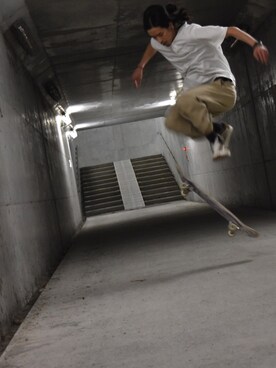 「VANS（バンズ）のアイテム（その他）」を使った、RYSKさん（メンズ・180cm）の夏コーディネート